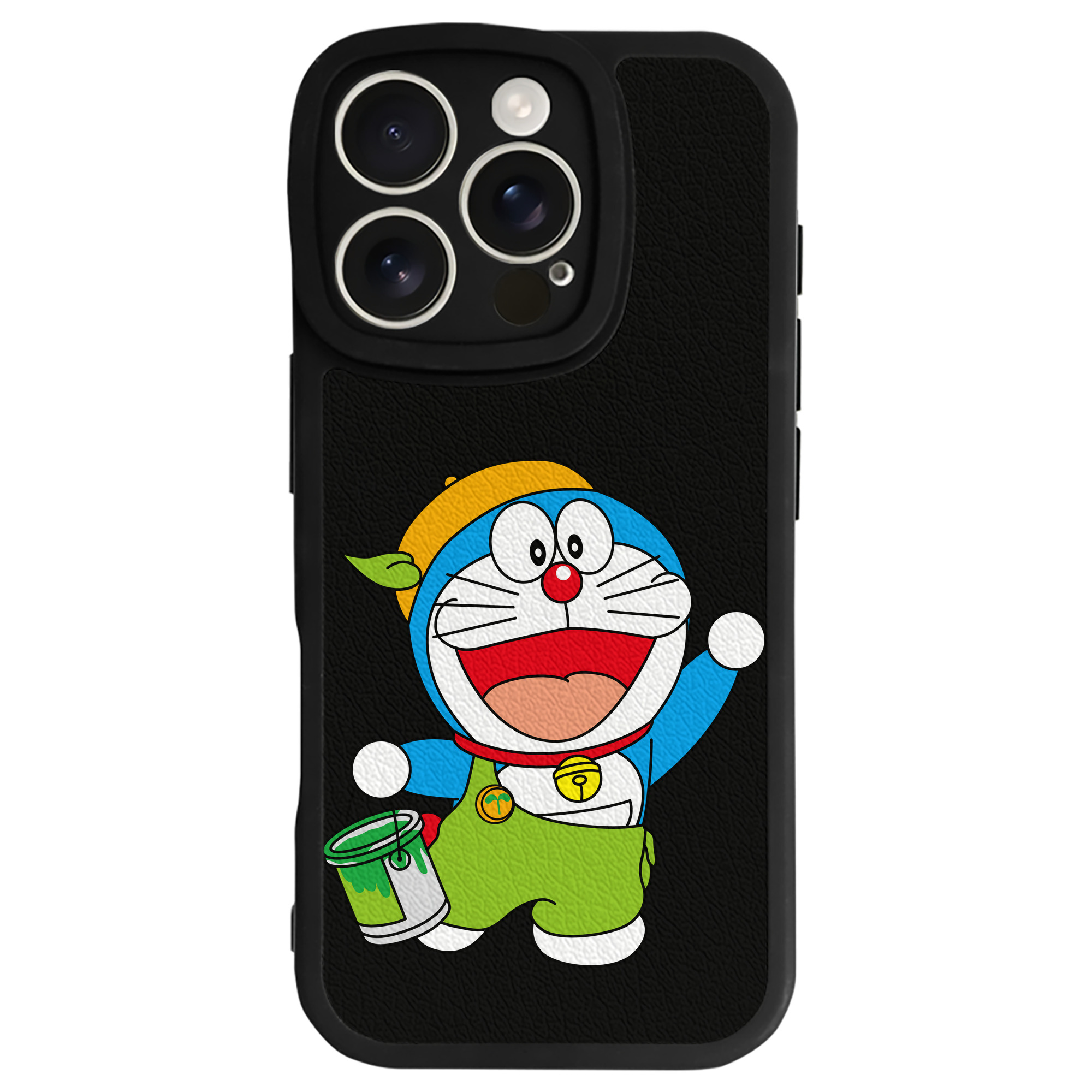 （画像用） ドラえもん Doraemon 【iPhone 16シリーズ対応】シリコンスマホケース（レザー調） 材質：シリコン